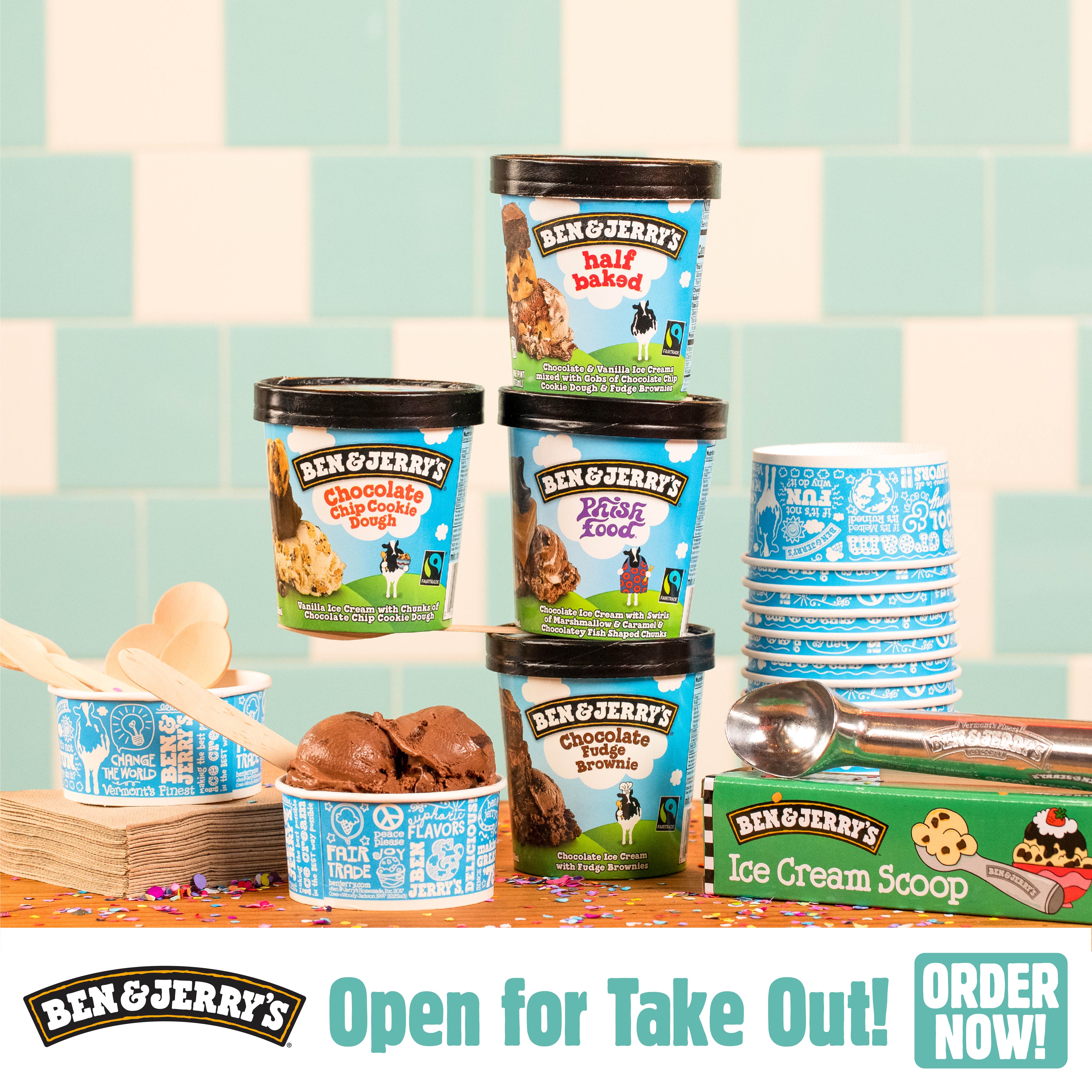 Order Chocolate chip cookie dough (vegan) food online from Ben & Jerry Ice Cream & Non Dairy store, Sherman Oaks on bringmethat.com