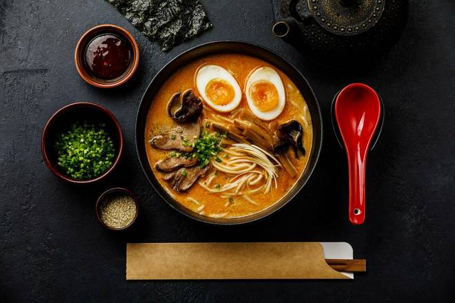 Order R4. Miso Ramen food online from Style Sushi store, Union on bringmethat.com