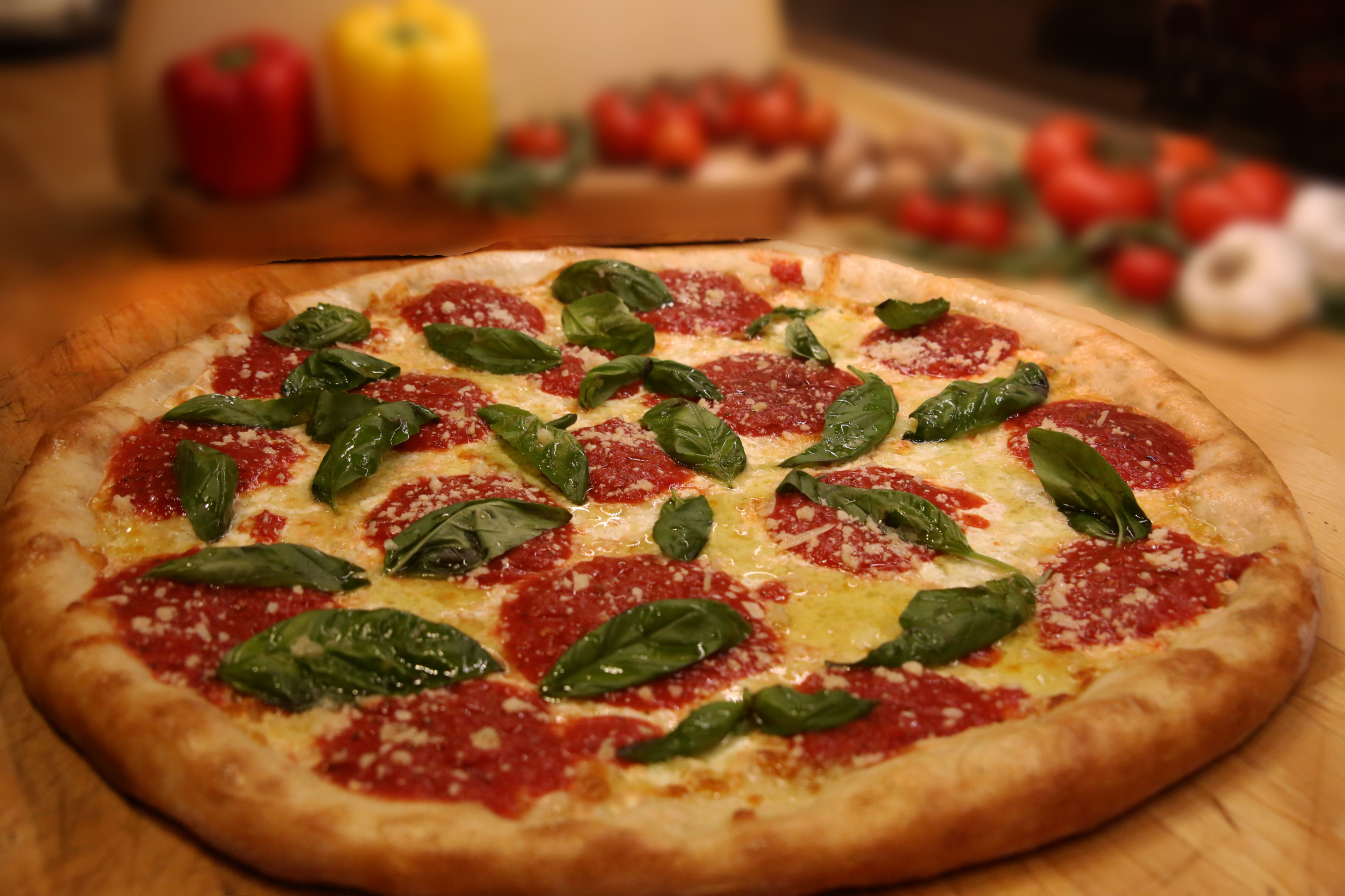 Order Margherita Pizza food online from Champion Pizza store, Astoria on bringmethat.com