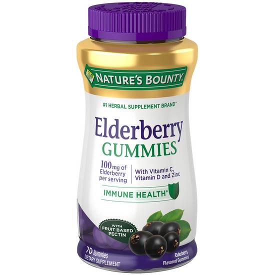 Order Nature's Bounty Elderberry Gummies (70 ct) food online from Rite Aid store, Palm Desert on bringmethat.com