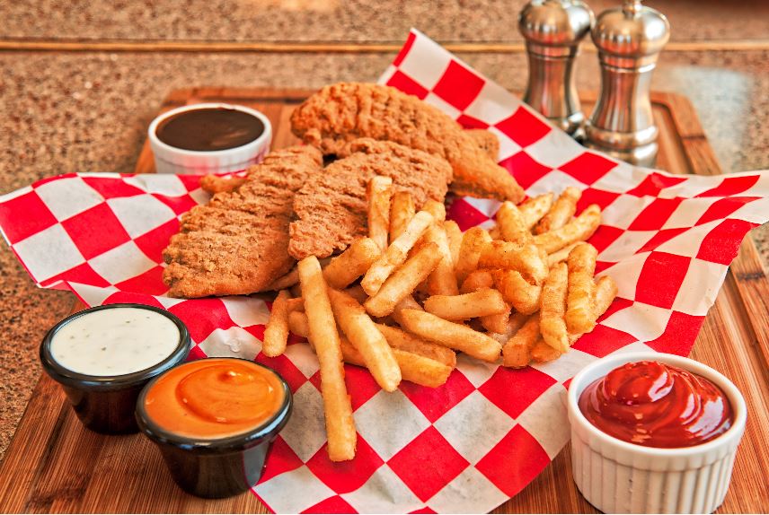 Order Chicken Finger Dinner  food online from Pat Pizzeria store, Ithaca on bringmethat.com