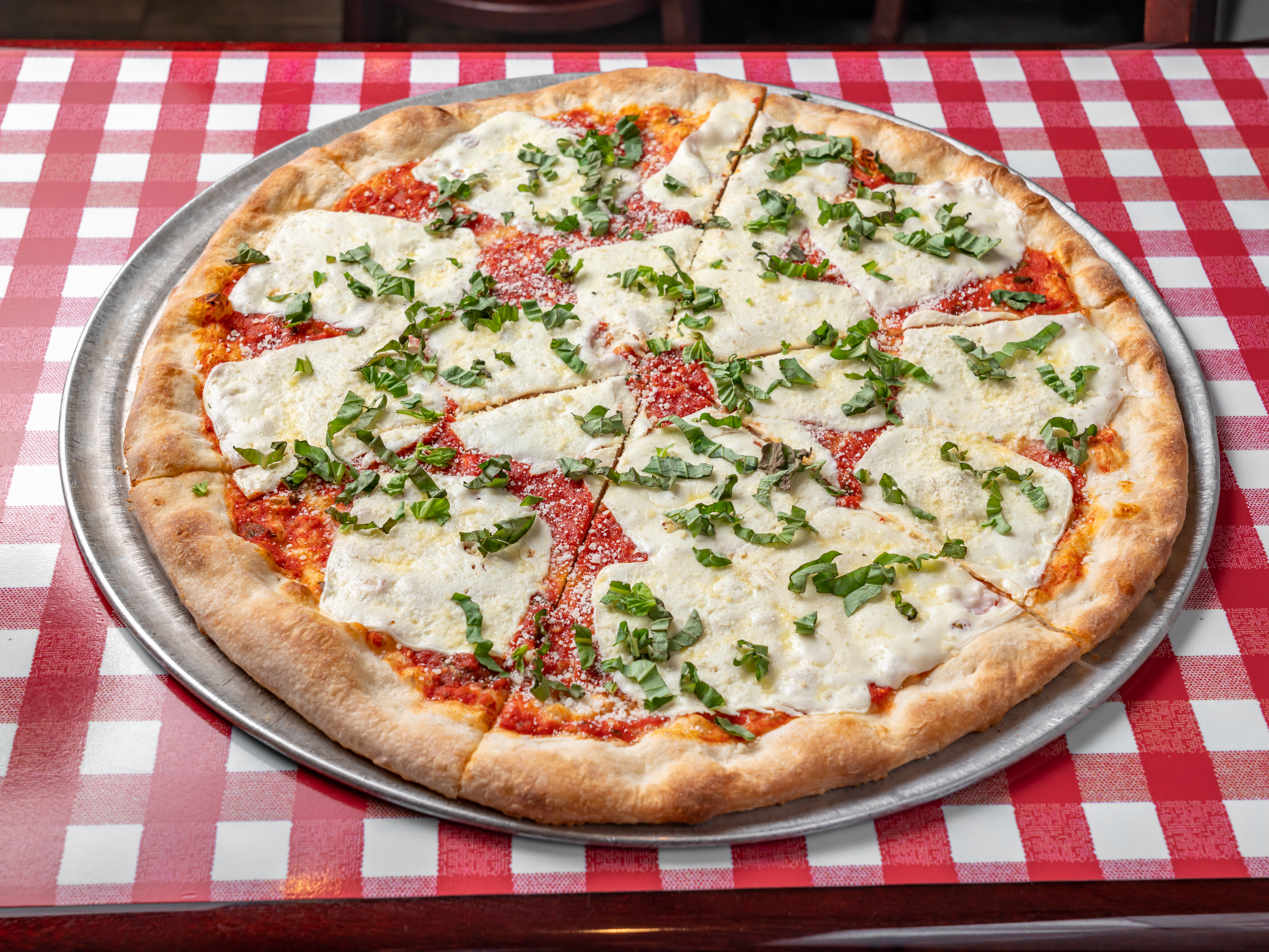 Order Margherita Pizza food online from Anthony Francos Pizza store, Ramsey on bringmethat.com