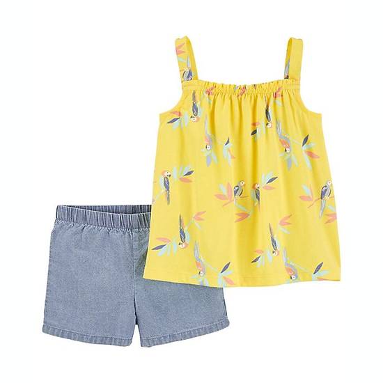 Order carter's® Size 3M 2-Piece Bird Tank Top and Short Set in Yellow food online from Bed Bath & Beyond store, Lancaster on bringmethat.com