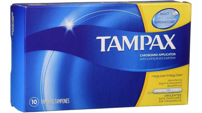 Order Tampax Tampons Regular Absorbency - 10 Ct food online from Anderson Convenience Markets #140 store, Omaha on bringmethat.com