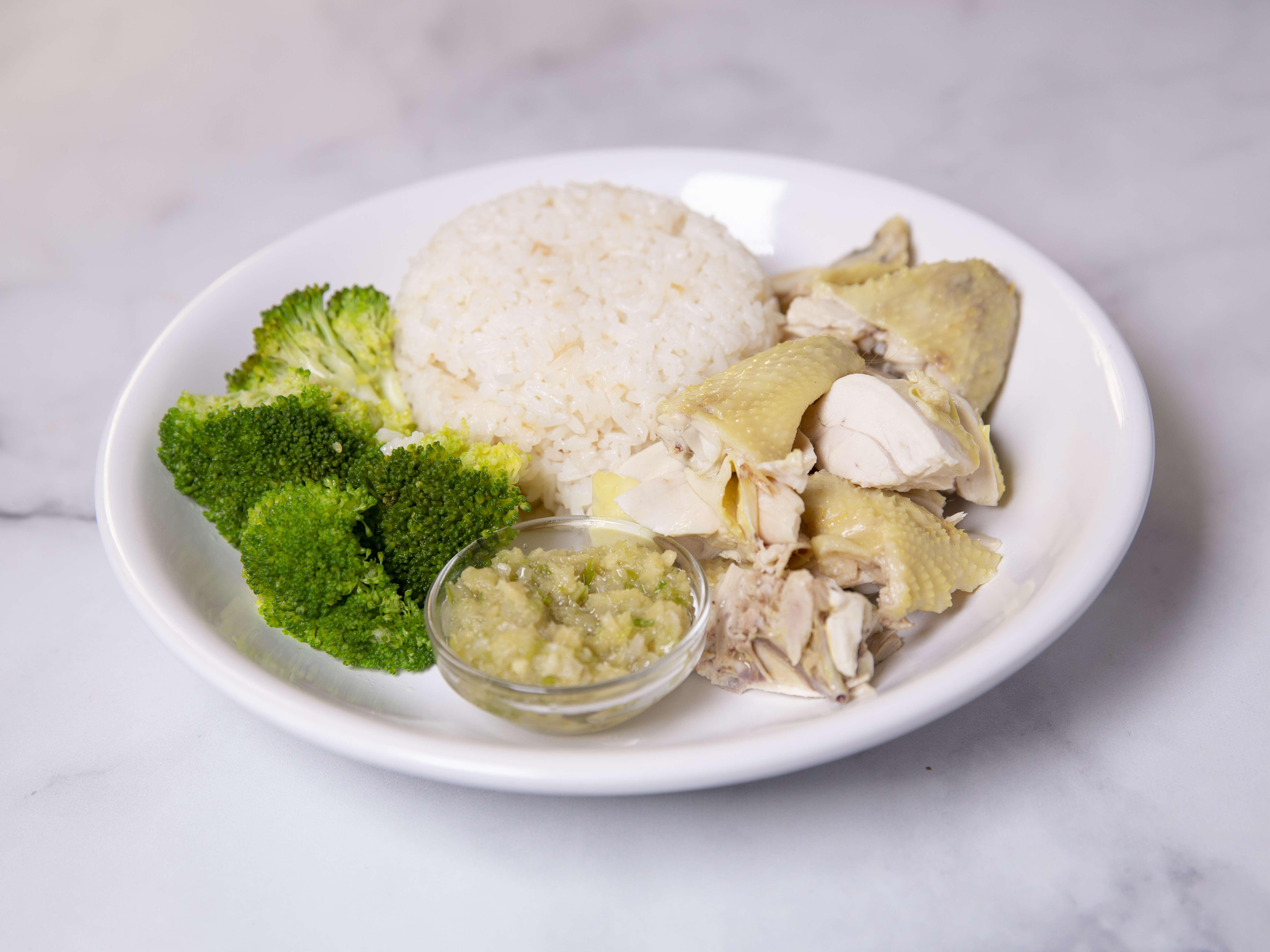 Order 78. Hainan Chicken with Rice food online from East Garden store, Los Angeles on bringmethat.com