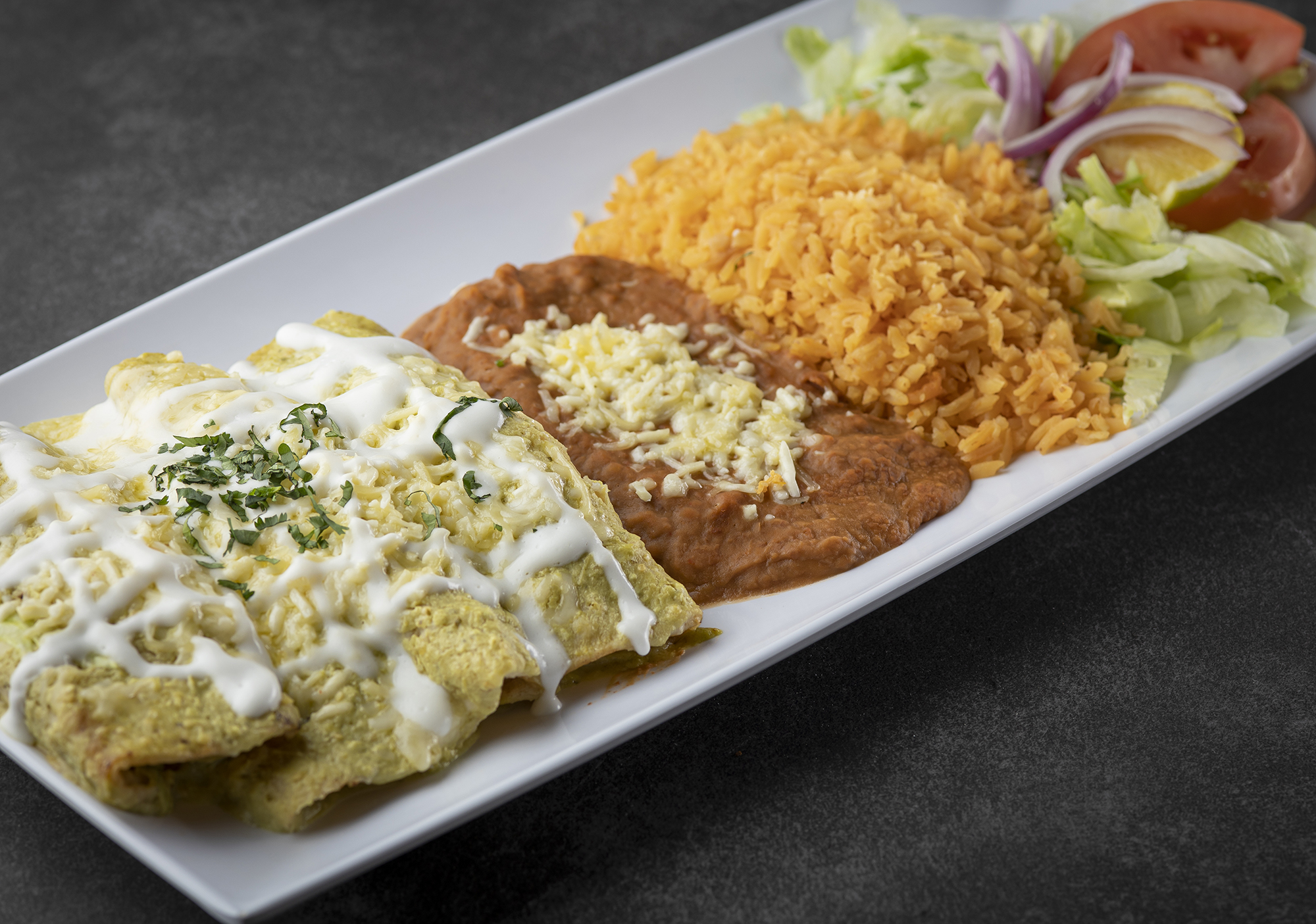 Order Enchiladas Dinner food online from Los Comales store, Lombard on bringmethat.com