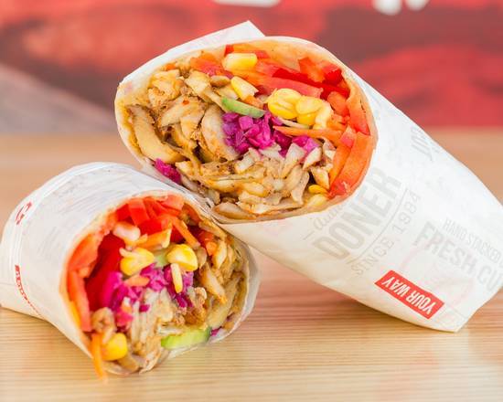 Order Doner Wrap food online from DonerG Turkish & Mediterranean Grill - Lake Forest store, Lake Forest on bringmethat.com