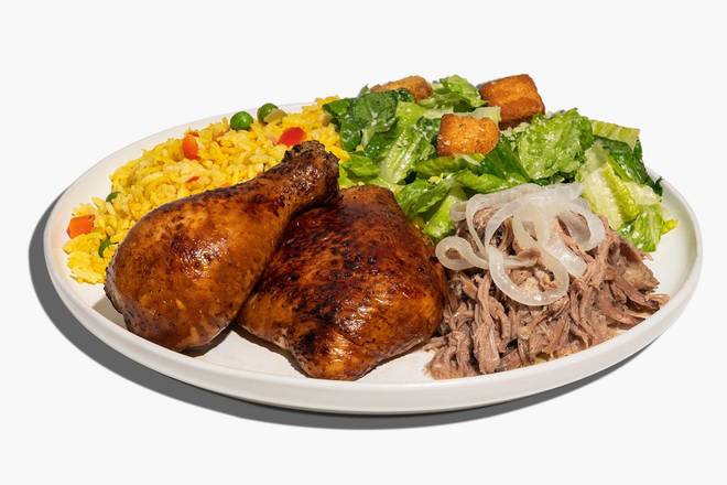 Order 1/4 Chk & Pork Duo - With 2 Sides food online from Pollo Tropical store, Coral Springs on bringmethat.com