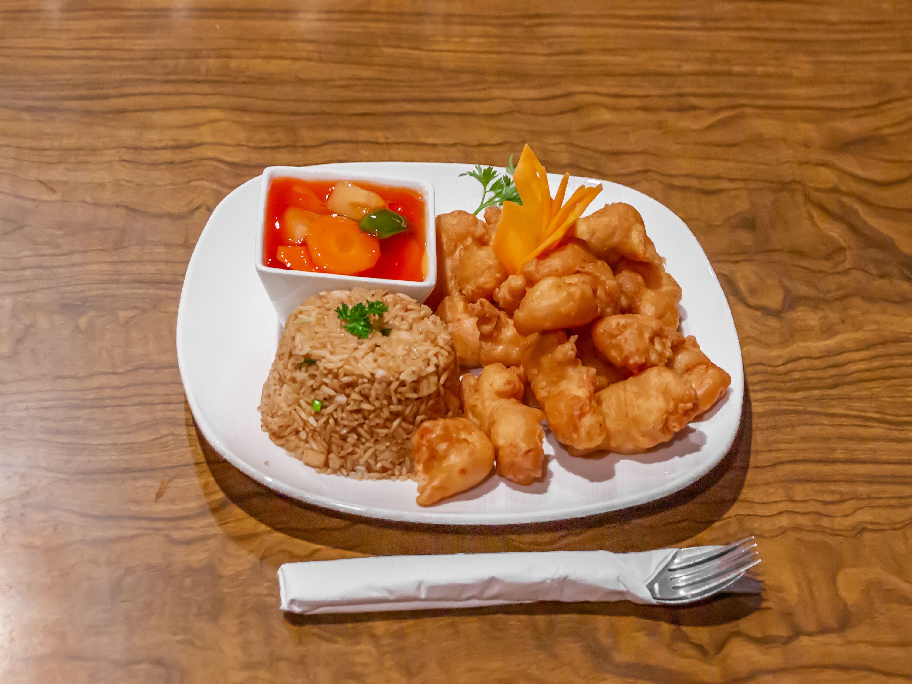 Order Sweet and Sour Chicken 甜酸鸡 food online from Rose Garden store, Puyallup on bringmethat.com