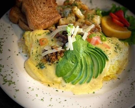 Order Baja Omelette with Lobster Breakfast food online from El Cajon Bistro & Bakery store, El Cajon on bringmethat.com