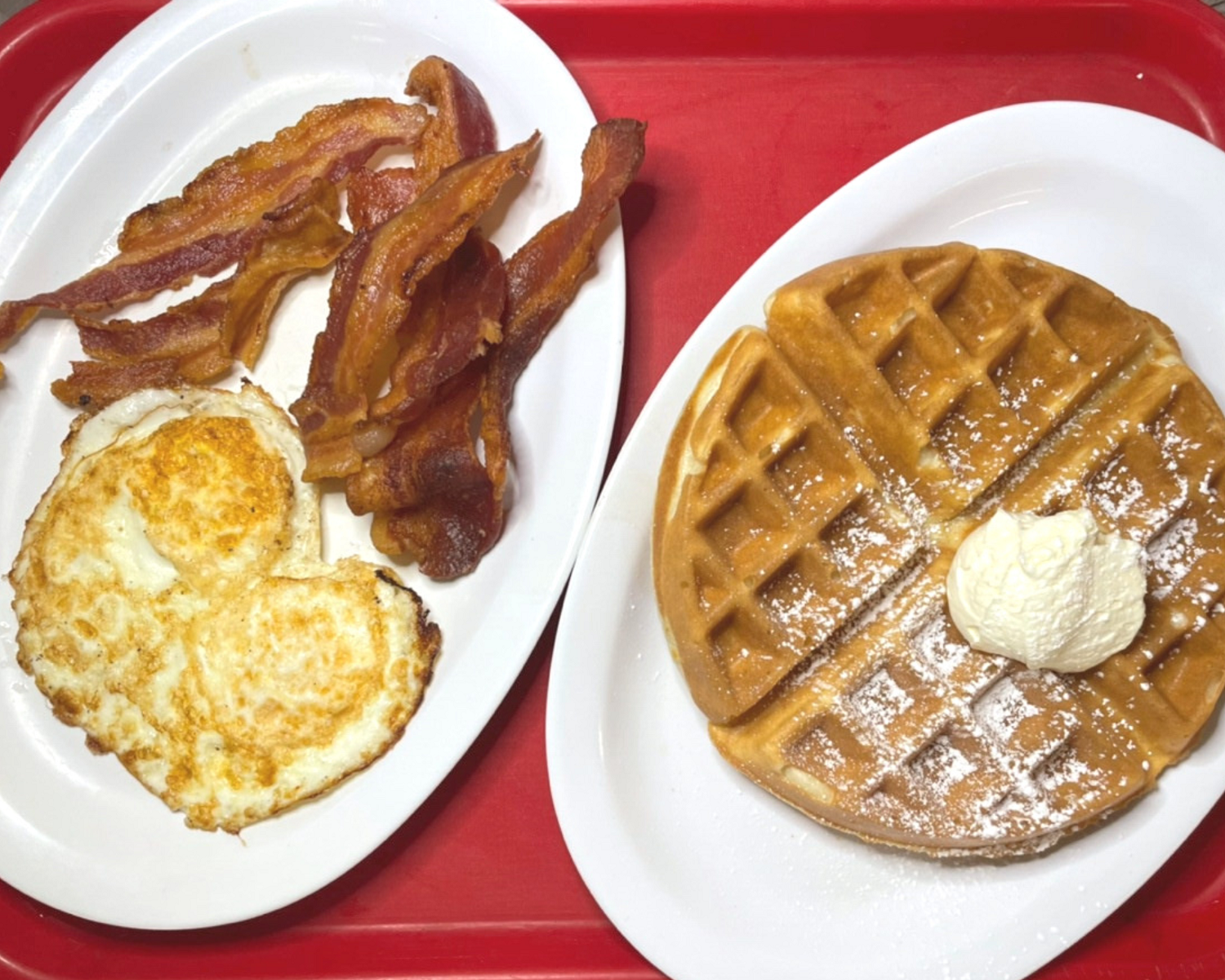 Order Waffle Combo food online from Eat At Rudy store, Los Angeles on bringmethat.com