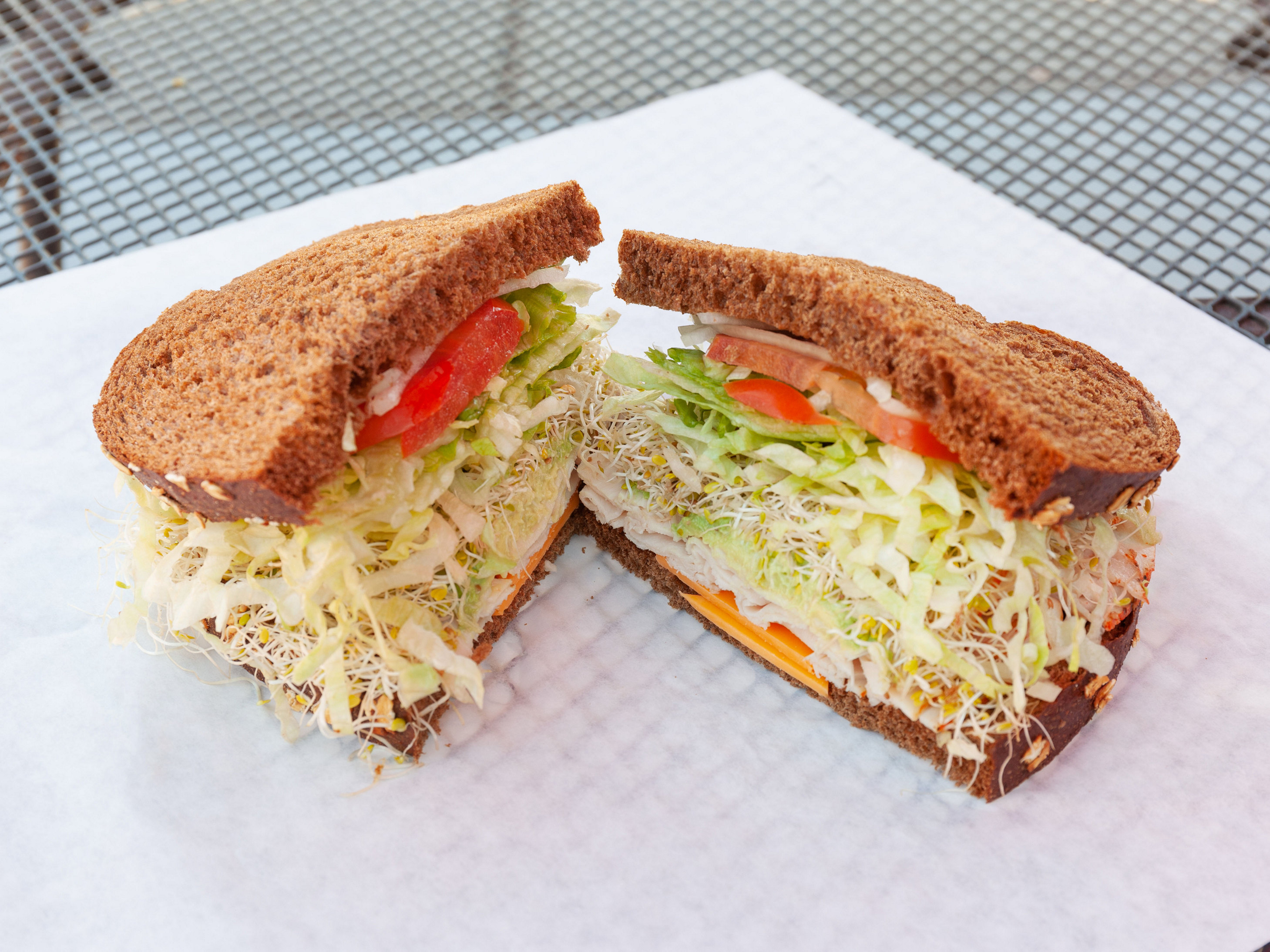 Order 4. Turkey and Cheese Sandwich food online from Granny Deli store, Hermosa Beach on bringmethat.com