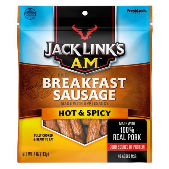 Order Jack Link's Am Breakfast Sausage Hot & Spicy food online from Exxon Food Mart store, Port Huron on bringmethat.com