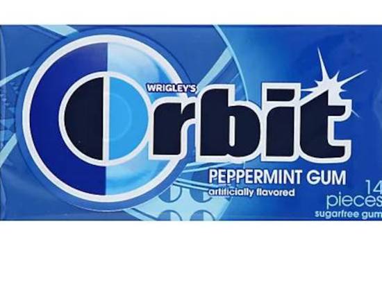 Order Wrigleys Orbit Peppermint Gum 14 Pcs food online from Pit Stop Liquor Mart store, El Monte on bringmethat.com