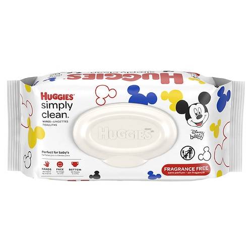 Order Huggies Simply Clean Baby Wipes Flip-Top Packs Fragrance-Free - 64.0 ea food online from Walgreens store, FAIRBANKS on bringmethat.com