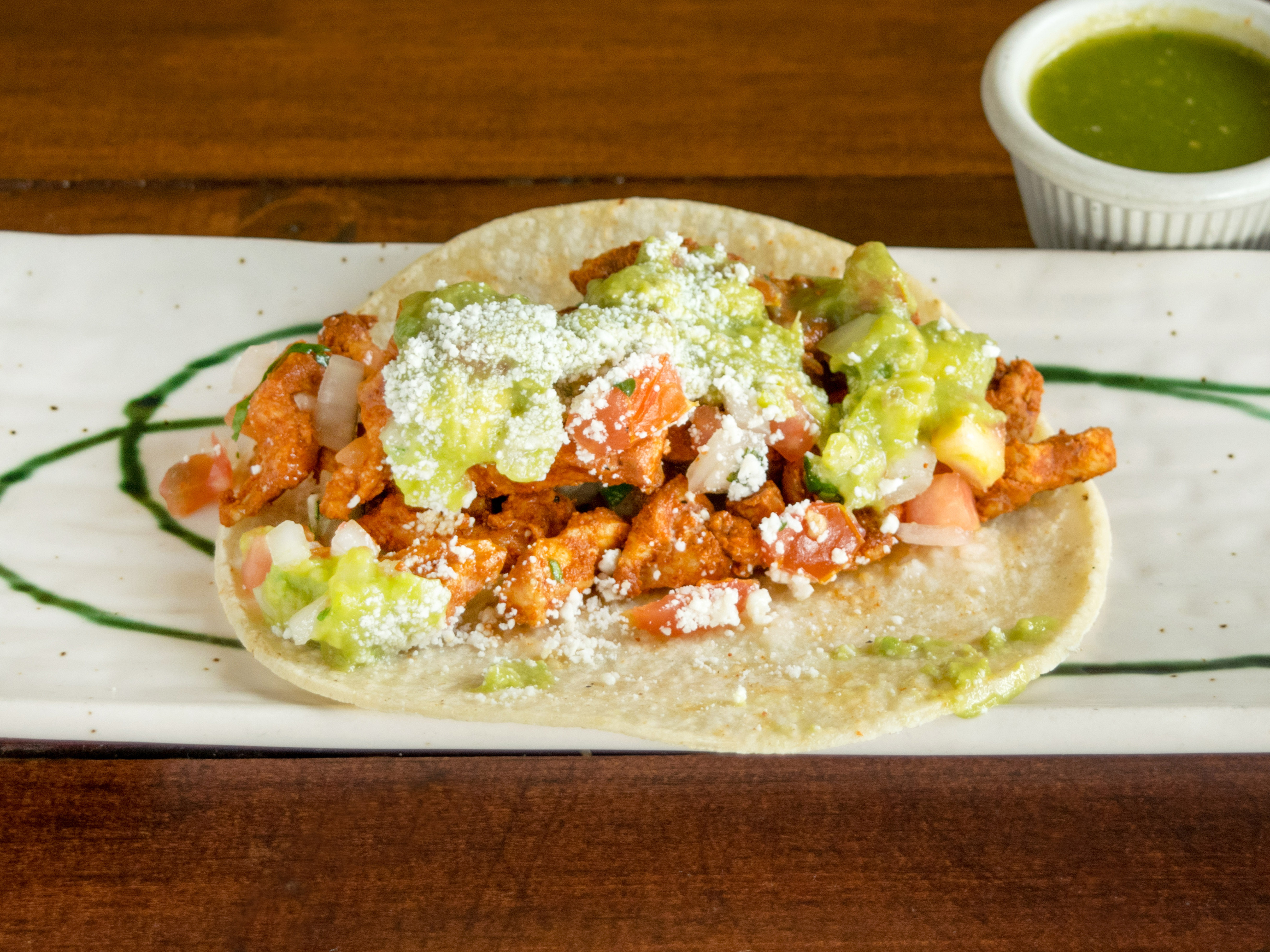 Order Pollito Taco food online from Corazon de Cuba Taqueria store, Long Beach on bringmethat.com