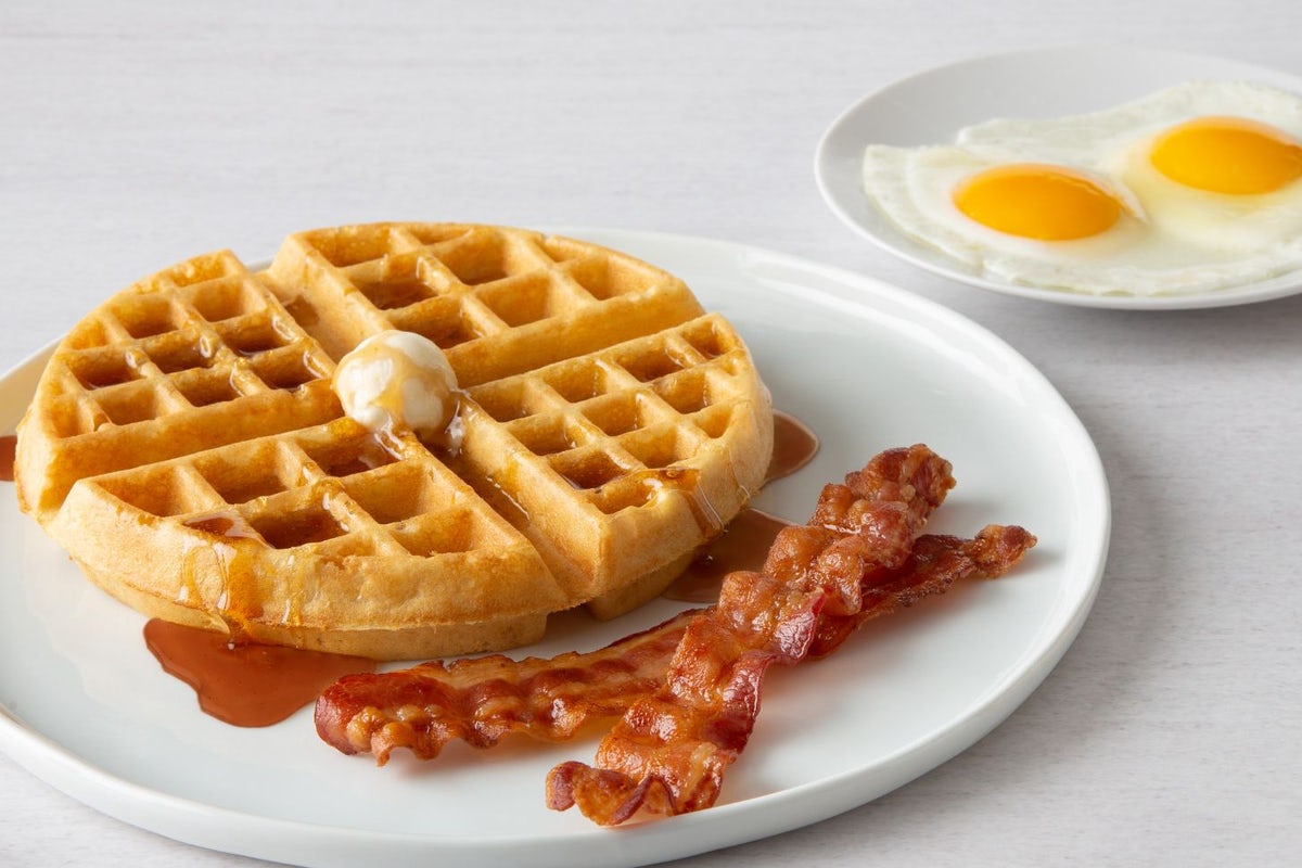 Order Belgian Waffle Combo* food online from Bakers Square store, Palatine on bringmethat.com