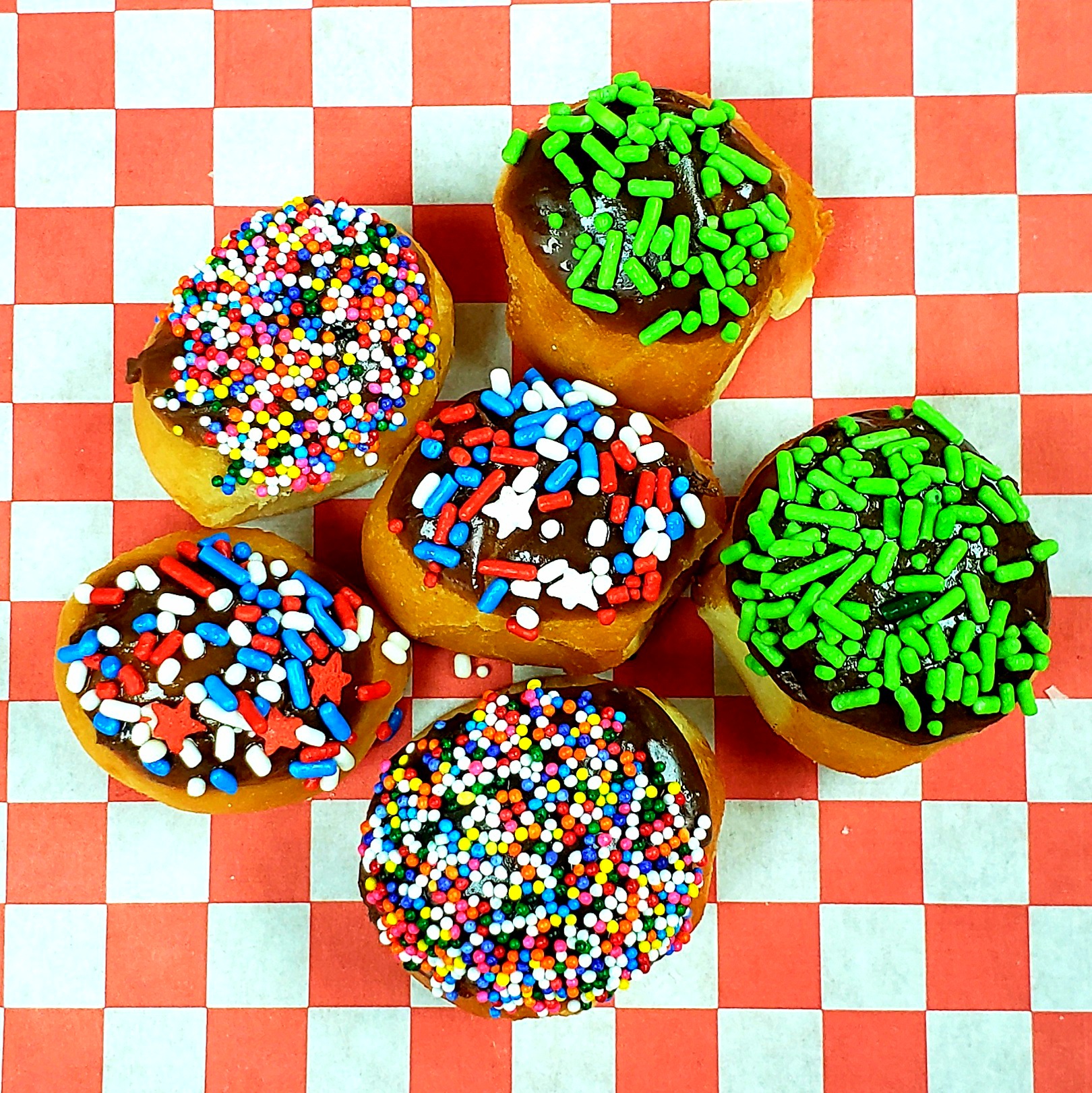 Order Sprinkled Dozen Donut Holes food online from Mydonuts store, Dallas on bringmethat.com