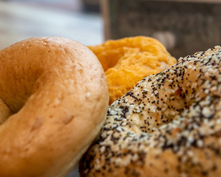 Order Bagel W/ Cream Cheese food online from Cafe Rica store, Battle Creek on bringmethat.com