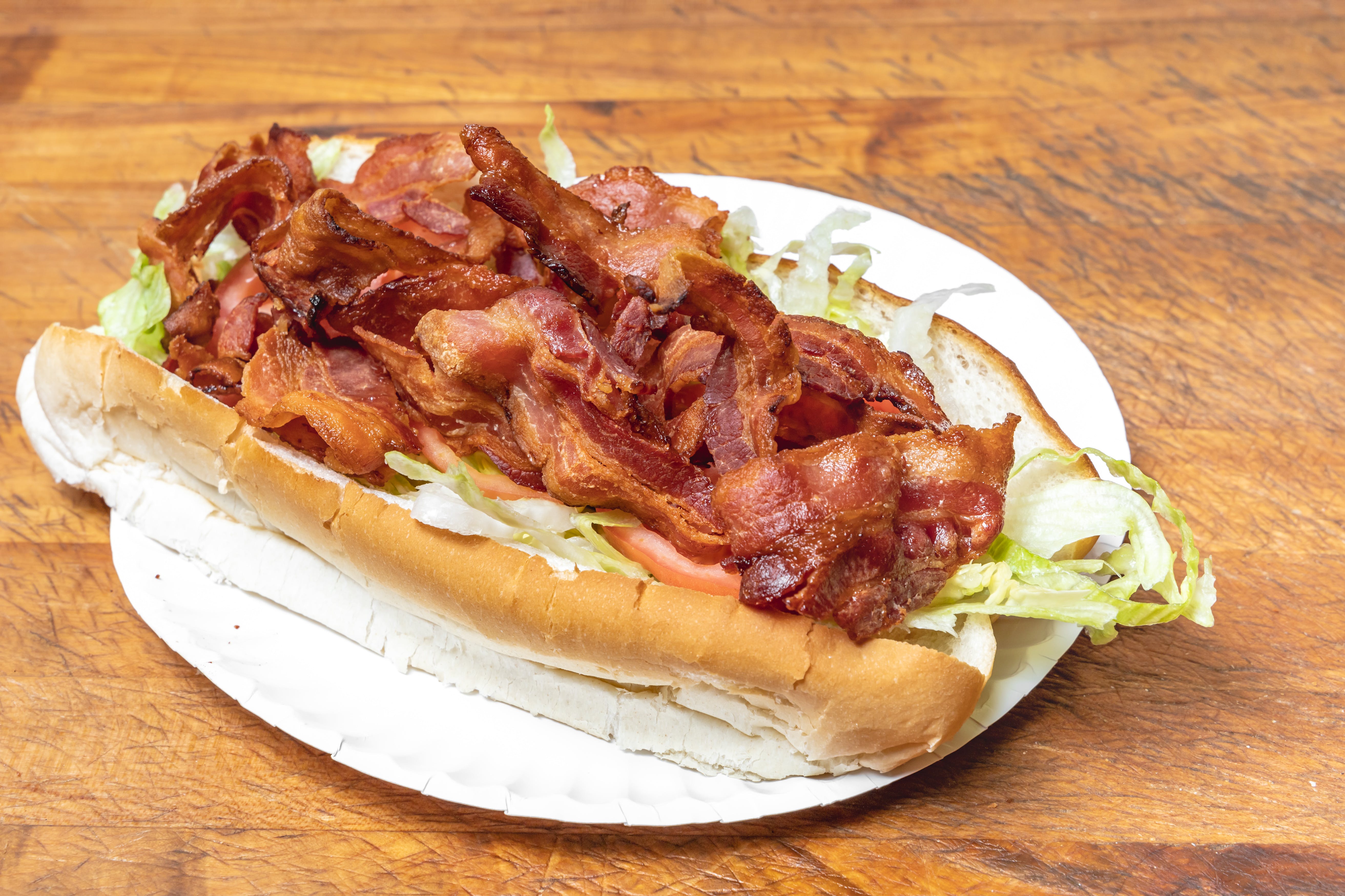 Order BLT Sub - Small 8" food online from Garden Pizza store, Milford on bringmethat.com