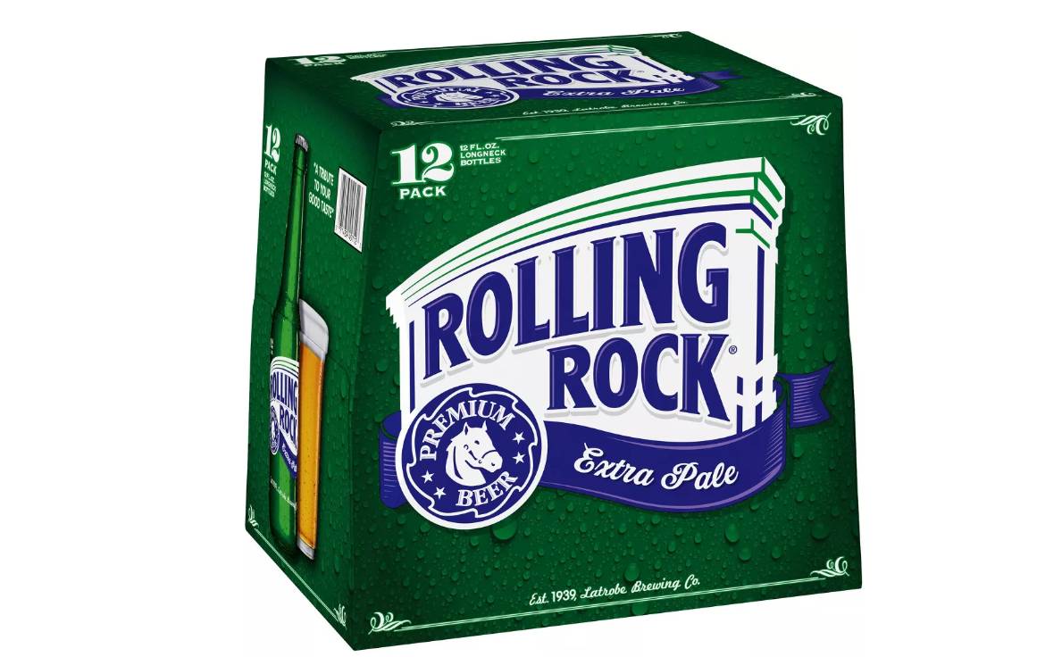 Order RollingRock Extra Pale Beer - 12pk/12 fl oz Bottles food online from Windy City Liquor Market store, El Cajon on bringmethat.com