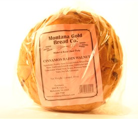 Order Cinnamon Raisin Walnut Bread food online from Montana Gold Bread Co. store, Richmond on bringmethat.com