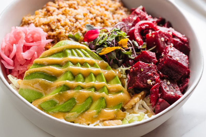 Order Beets + Avocado Plant Based Bowl food online from Urban Plates store, Torrance on bringmethat.com