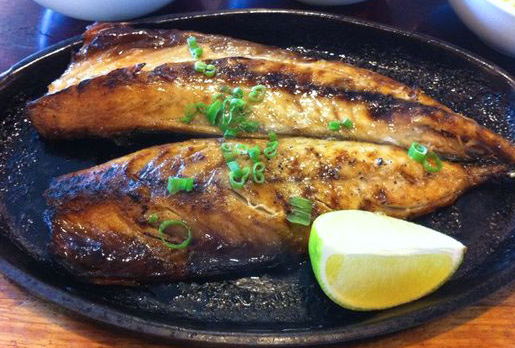 Order Grilled Mackerel food online from Kino Sushi store, Los Angeles on bringmethat.com