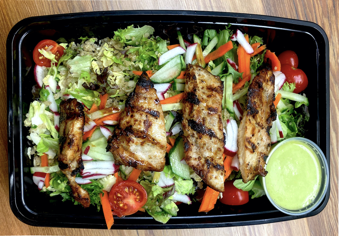 Order Farmhouse Chicken Salad (gf) food online from Groundlevel 105 store, Lombard on bringmethat.com