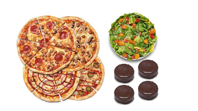 Order MOD Quad: Pizza, Salad, Dessert food online from MOD Pizza store, Vallejo on bringmethat.com