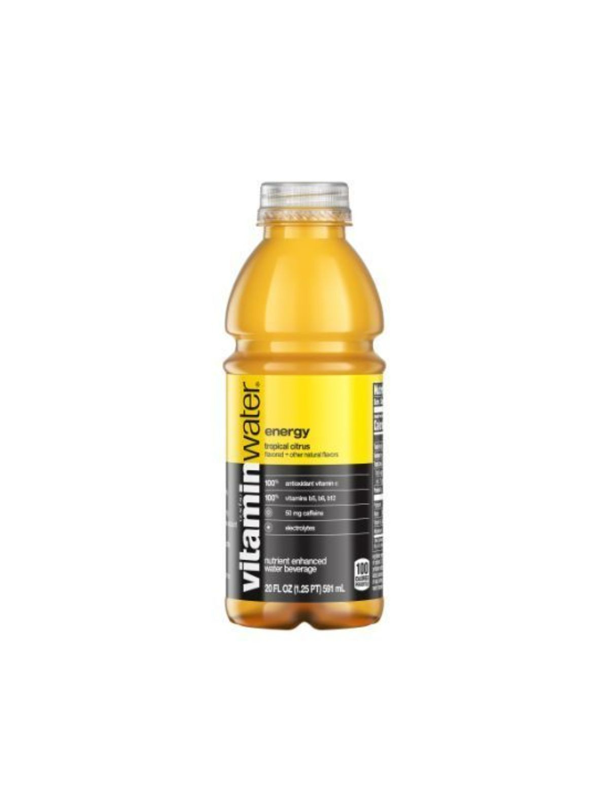 Order Vitamin Water Energy Tropical Citrus (20 oz) food online from Stock-Up Mart store, Minneapolis on bringmethat.com