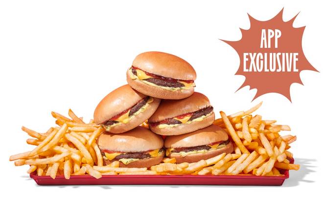Order 5 Original Cheeseburgers + 2 Large Fries food online from Burgerville #26 store, Newberg on bringmethat.com