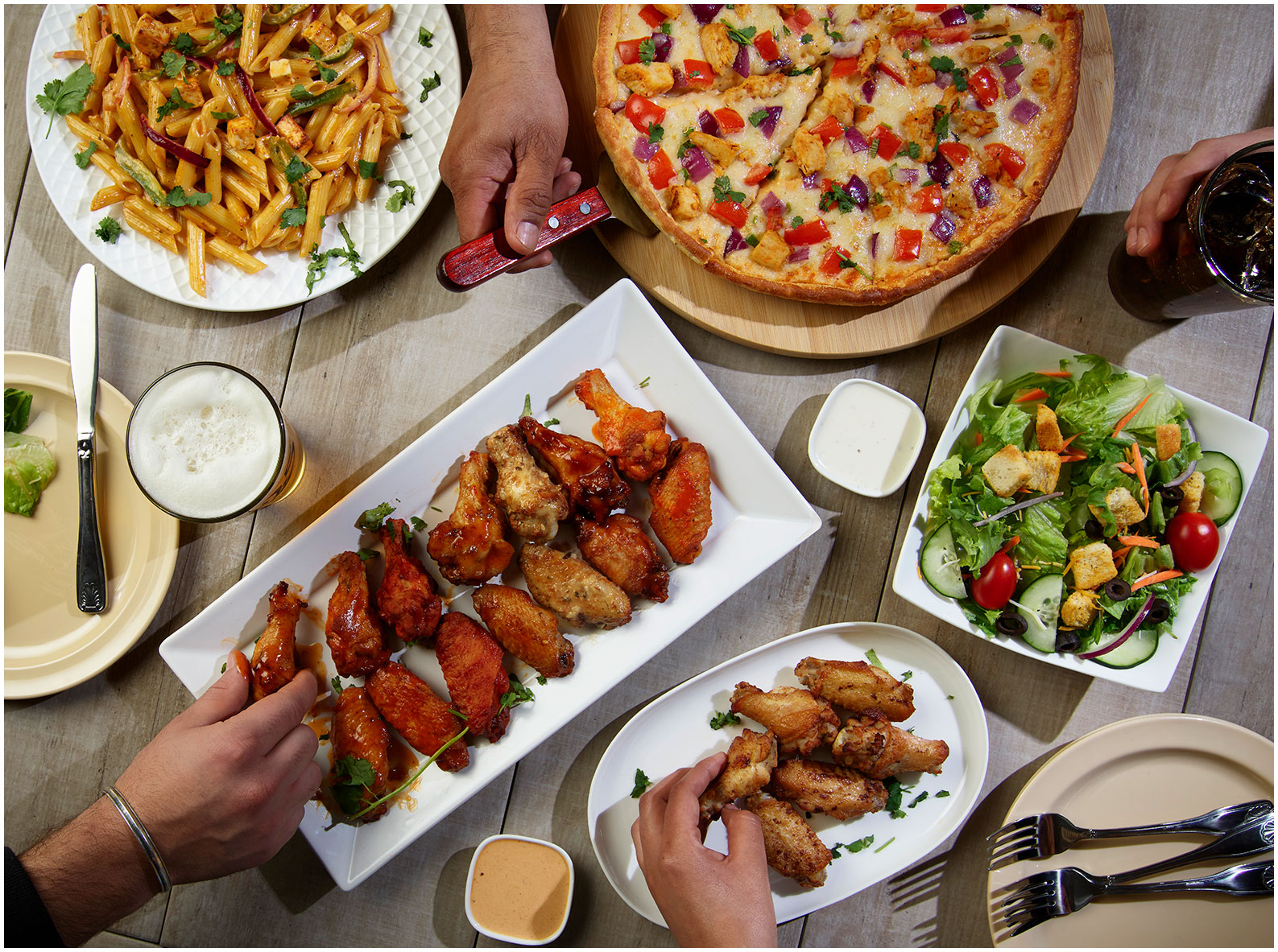 Order PARTY DEAL (6-8 Guests) food online from Pizza Twist store, Fairfield on bringmethat.com