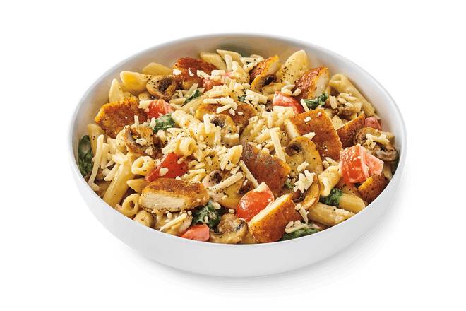 Order Alfredo MontAmore® with Parmesan-Crusted Chicken food online from Noodles & Company store, Dublin on bringmethat.com