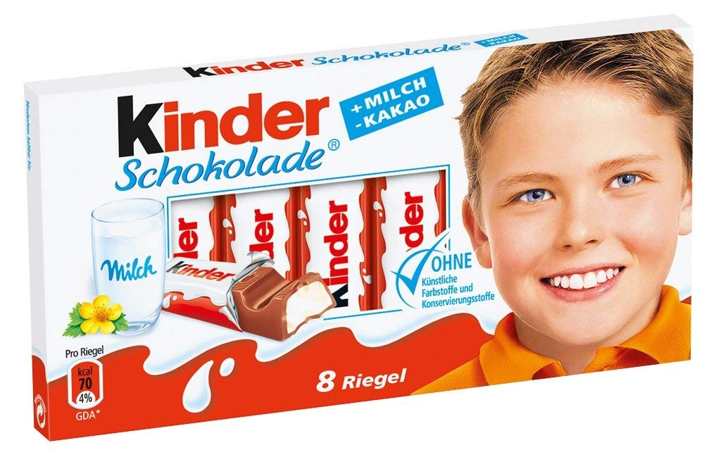 Order Kinder 8 Chocolate Bar food online from Chocolate Bash store, Los Angeles on bringmethat.com