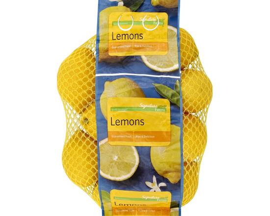 Order Signature Farms · Lemons (2 lbs) food online from Shaw's store, Raynham on bringmethat.com