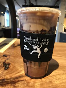 Order Chocolate Raspberry Iced Coffee  food online from Wicked Loft store, Whitman on bringmethat.com