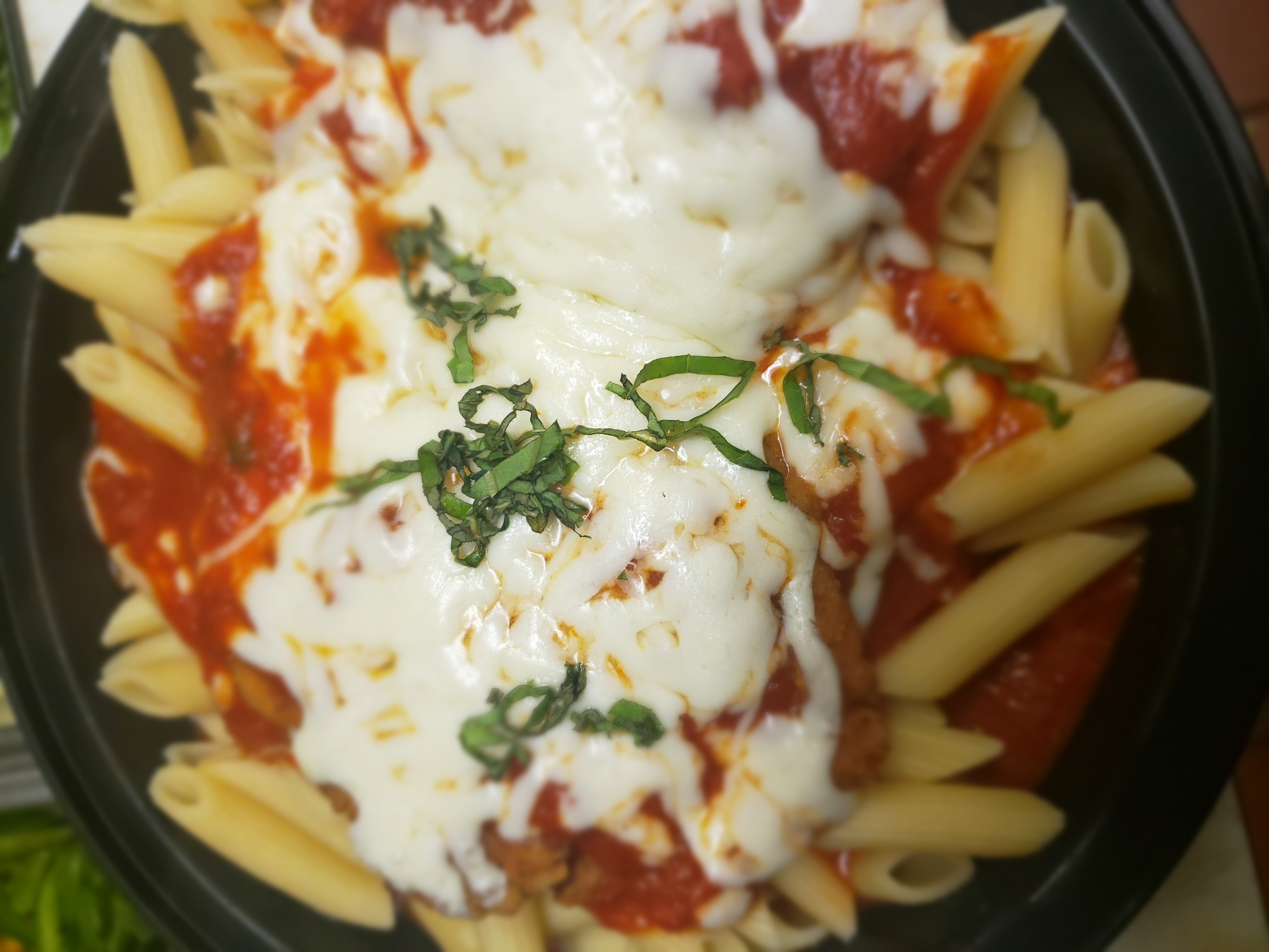 Order Chicken Parmesan over Ziti  food online from Colombos Pizza & Cafe store, Reading on bringmethat.com