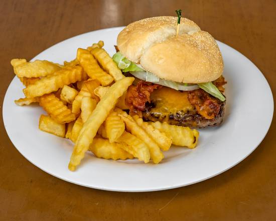 Order Tiktok Burger (8 oz Ground Sirloin) food online from Tic Toc Cafe store, Metairie on bringmethat.com