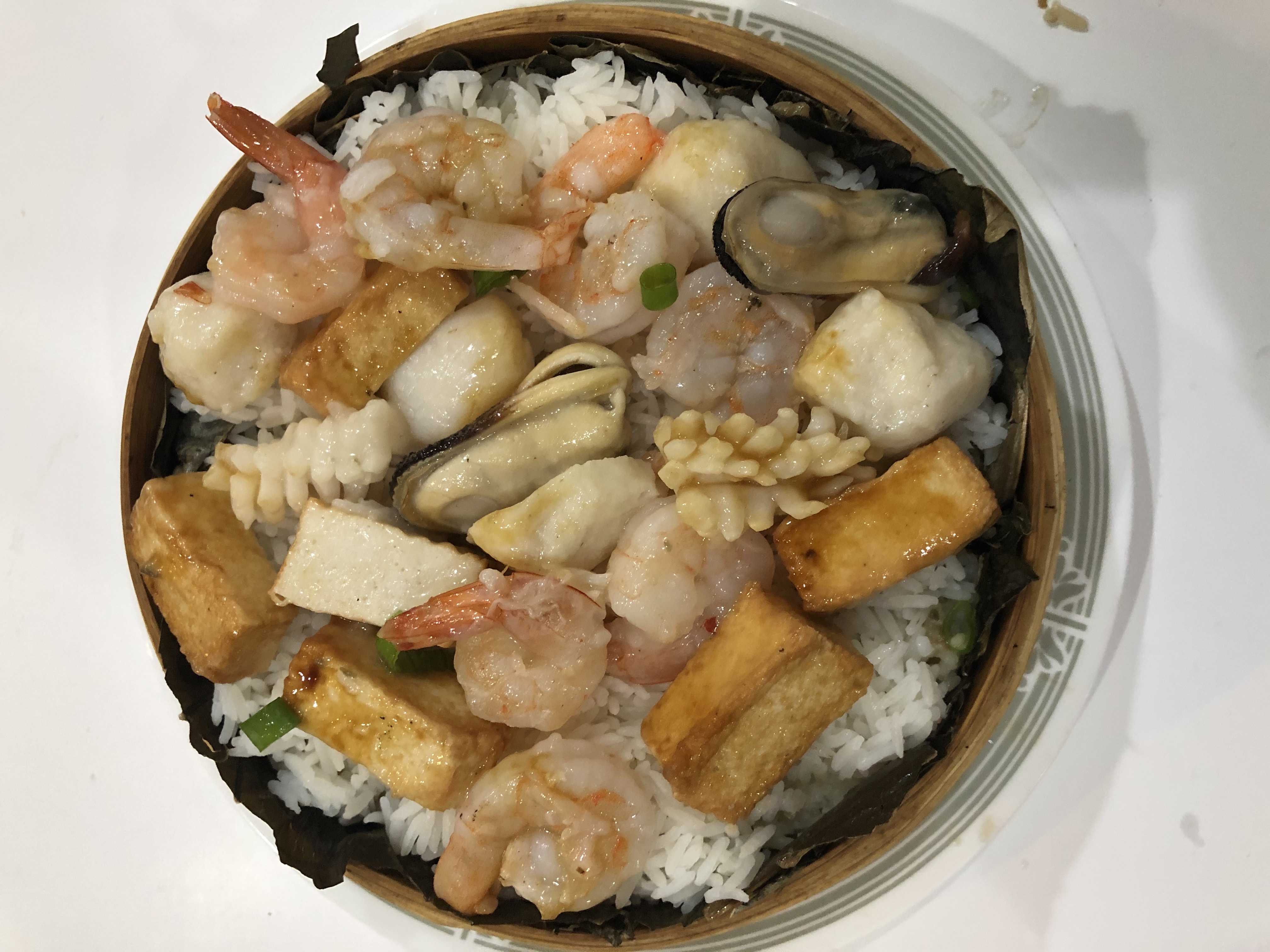 Order 22. Mixed Seafood 荷香海鲜杂锦饭 food online from The Claypot House store, San Francisco on bringmethat.com