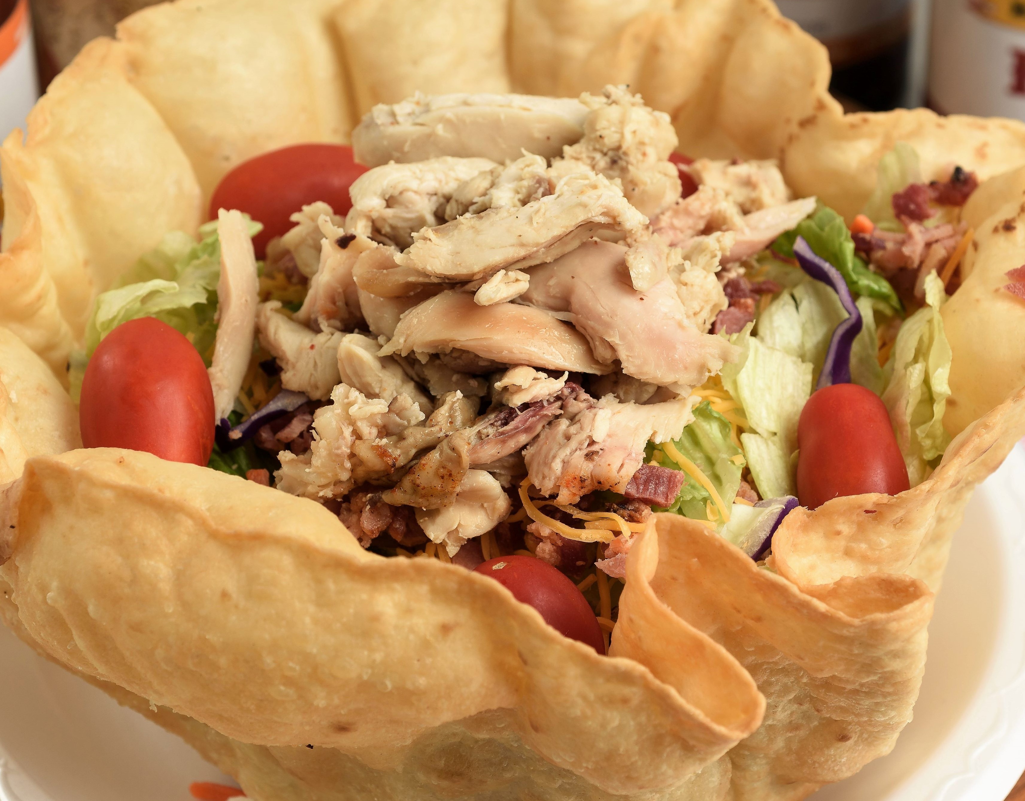 Order Ranch House Salad with Meat food online from Hog Wild Pit Bar-B-Q store, Phoenix on bringmethat.com