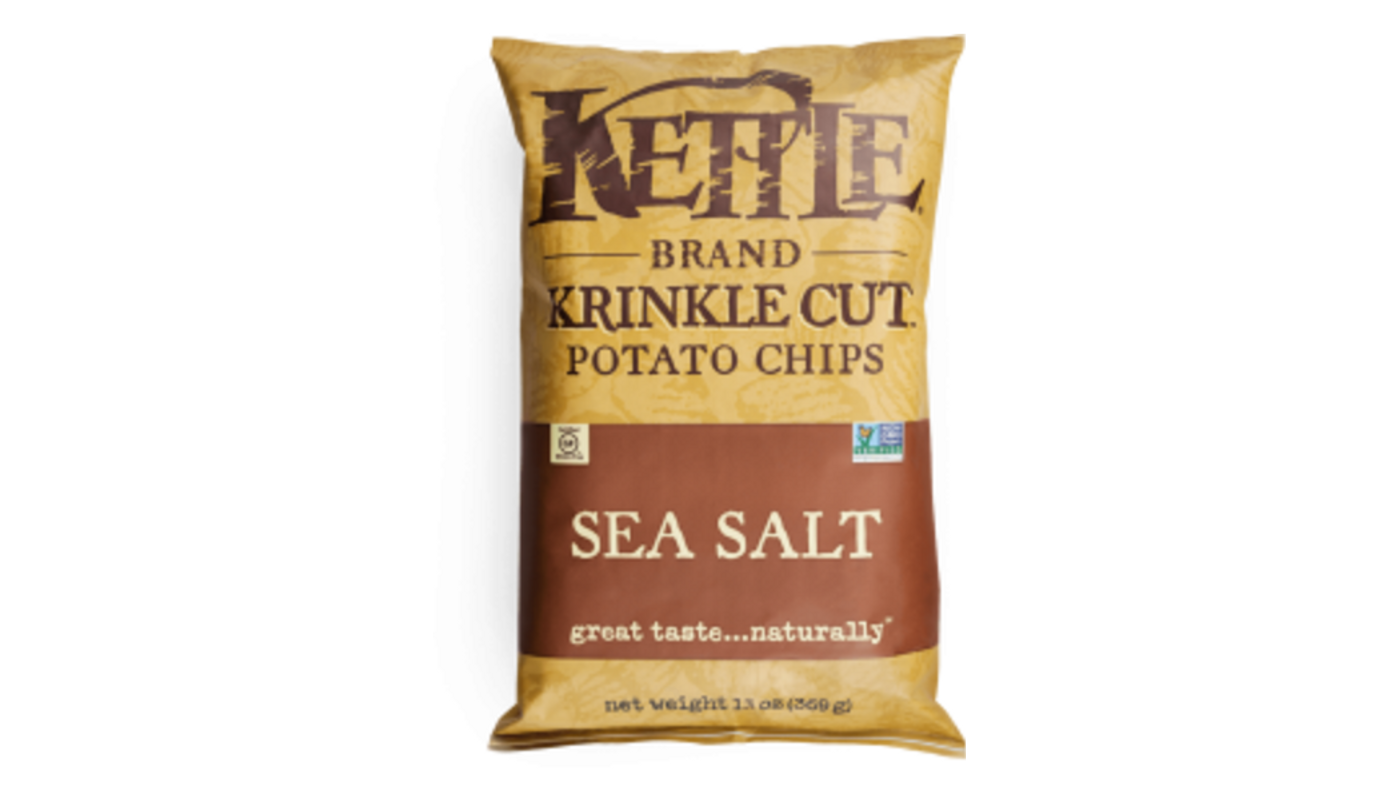 Order Kettle Brand Potato Chips Sea Salt 2 oz Bag food online from P & B Liquor & Fine Wine store, Long Beach on bringmethat.com