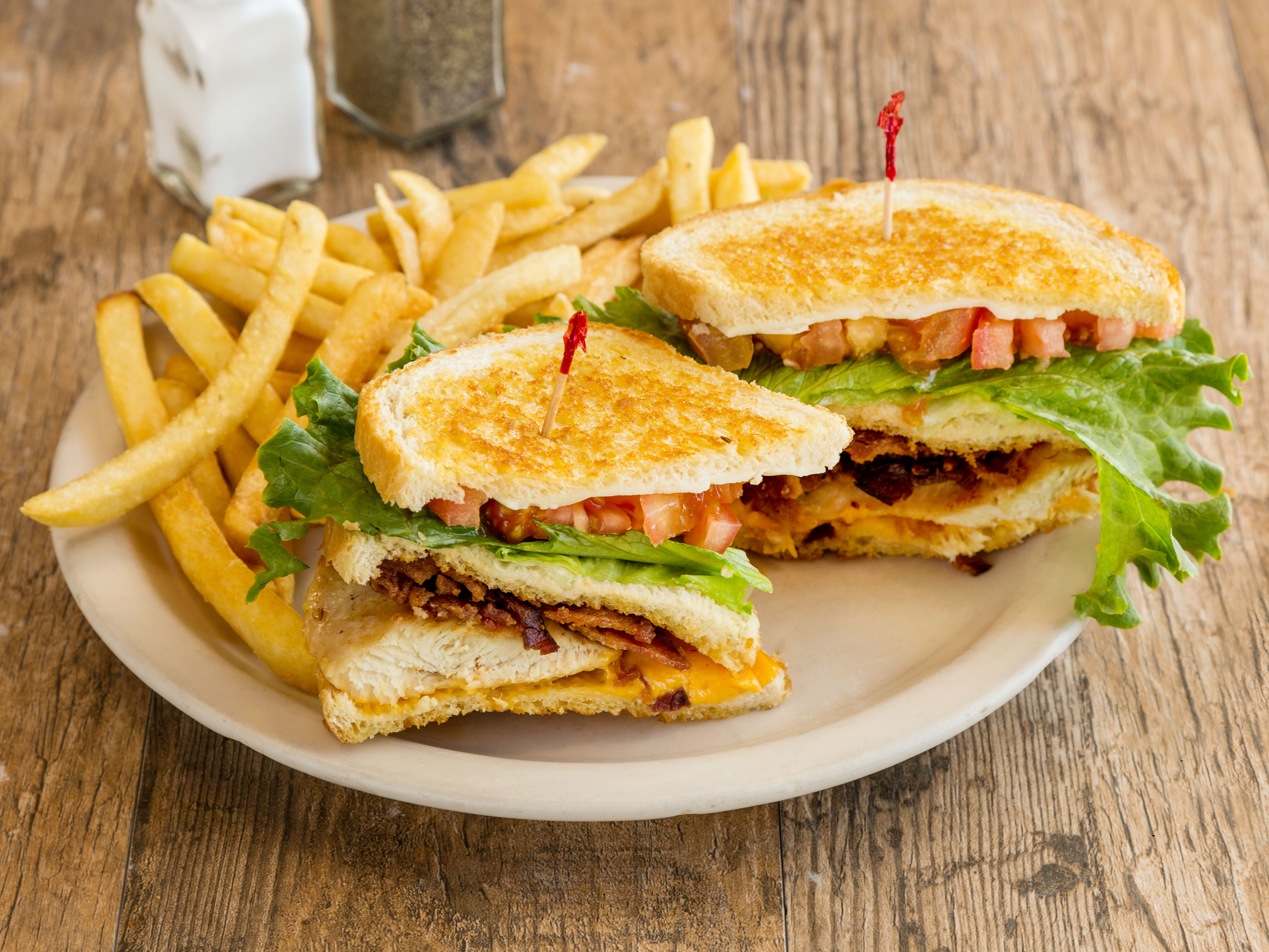 Order Cali Chicken Club Sandwich food online from Country Boys Restaurant store, Phoenix on bringmethat.com