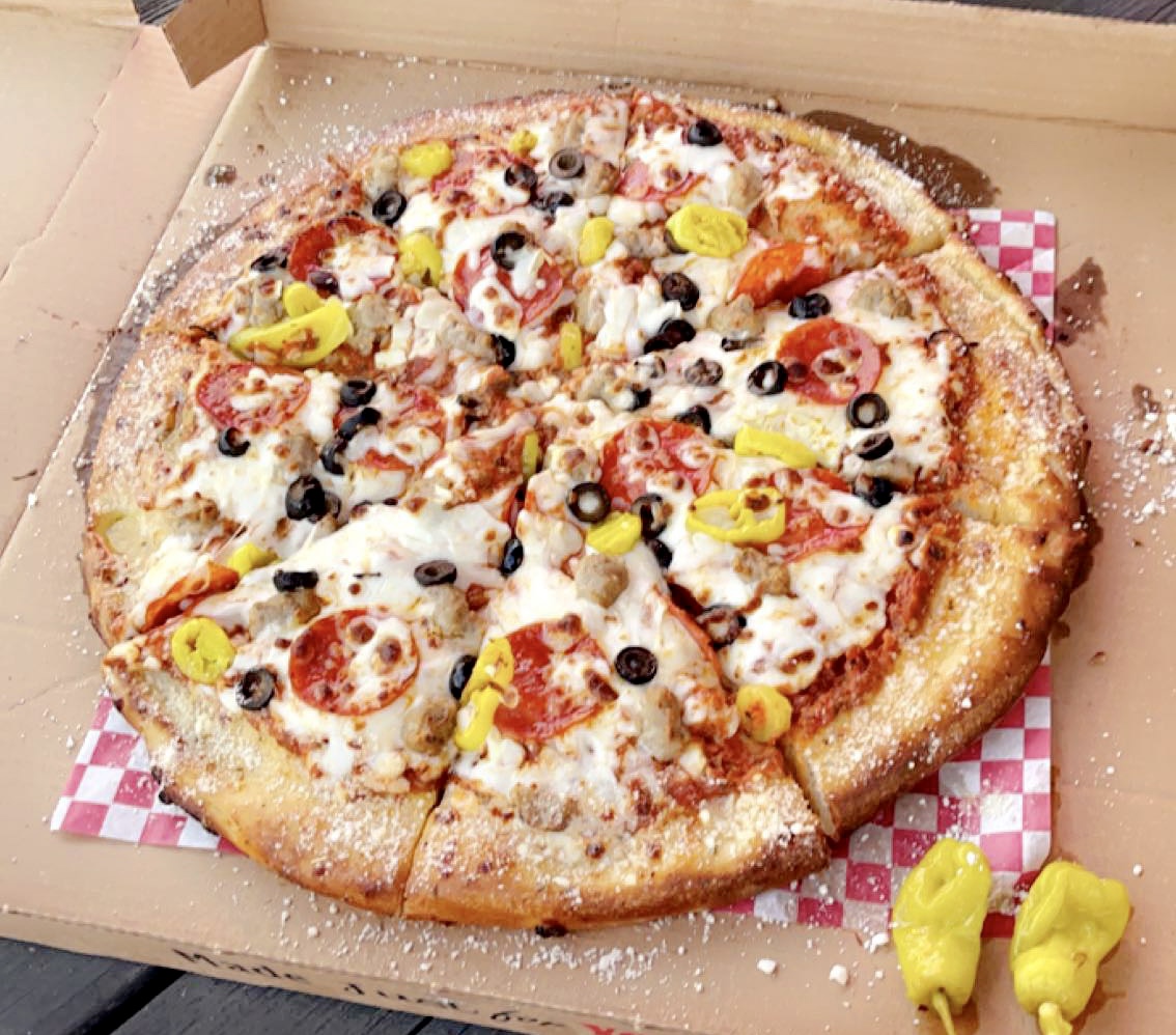 Order Build Your Own Pizza 10" food online from Kickers Pizza Bar store, Augusta on bringmethat.com