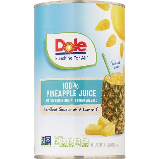 Order Dole Pineapple Juice 100% Not From Concentrate (Can) food online from CVS store, REIDSVILLE on bringmethat.com