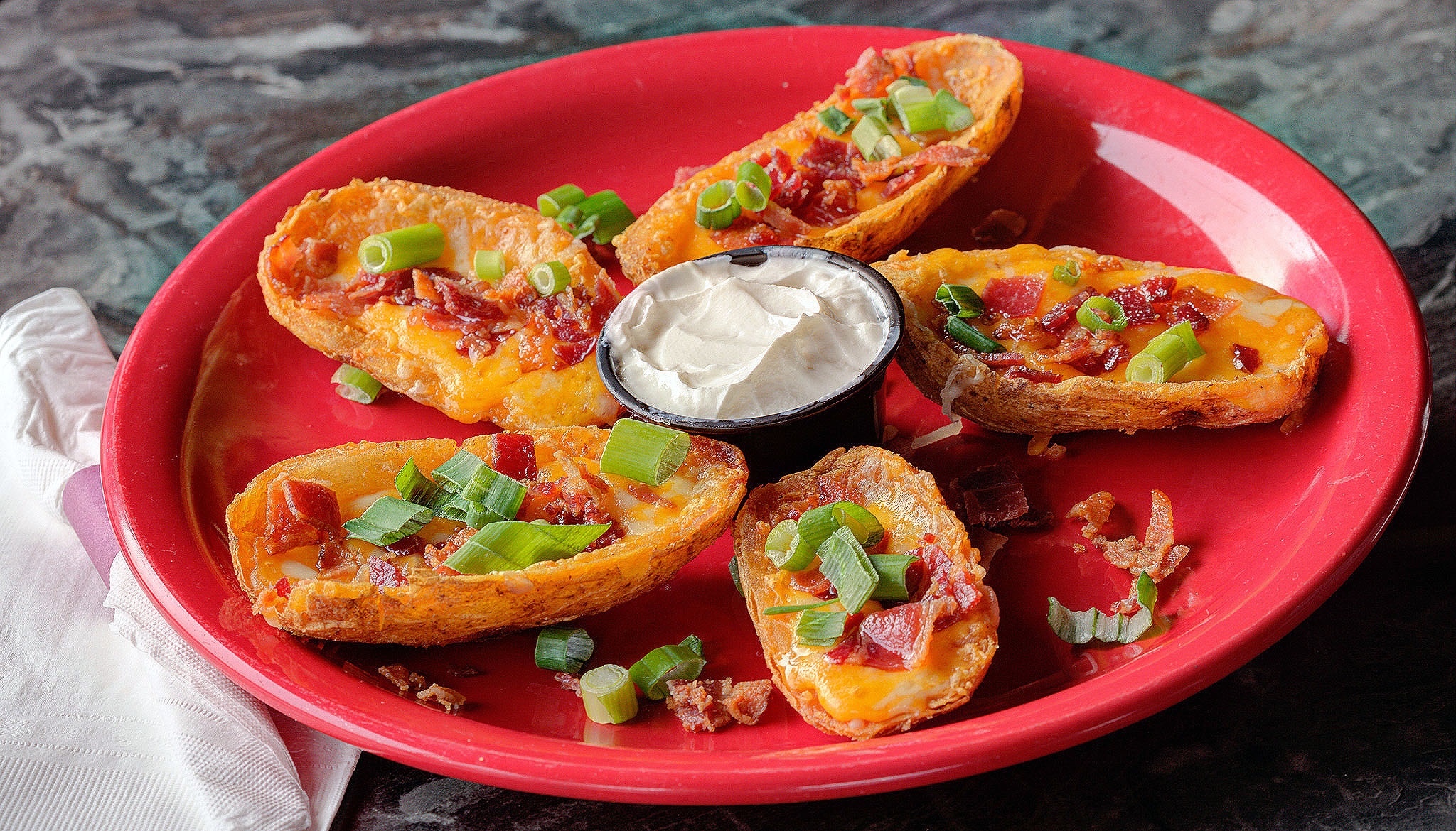 Order Potato Skins food online from Sierra Madre Saloon store, Camp Hill on bringmethat.com