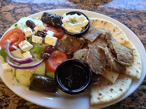 Order Gyro Platter food online from Zorbas Pizza store, Millbrae on bringmethat.com