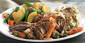 Order Braised and Slow-Roasted Pot Roast food online from Marie Callender Restaurant & Bakery store, Azusa on bringmethat.com