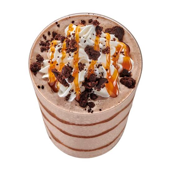 Order Caramel Fudge Brownie Milkshake food online from Sheetz -100 Walnut St store, Kittanning on bringmethat.com