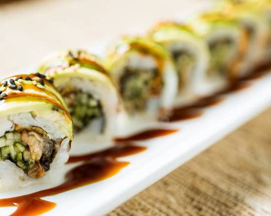 Order Caterpillar Roll food online from Oyama Sushi store, Larkspur on bringmethat.com